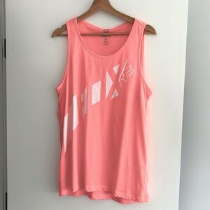 coral pink fox tech trldri tank top size large